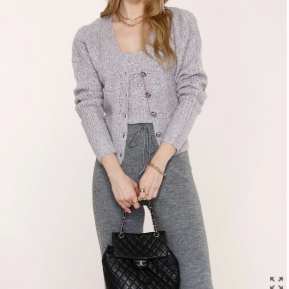 NWT HEARTLOOM Knit Joggers Rio Jogger Color Grey Size Large Knit Pants - Picture 3 of 8